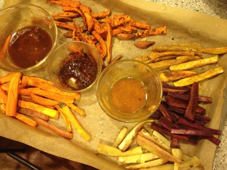 Spicing Up Roasted Sweet Potatoes Sticks